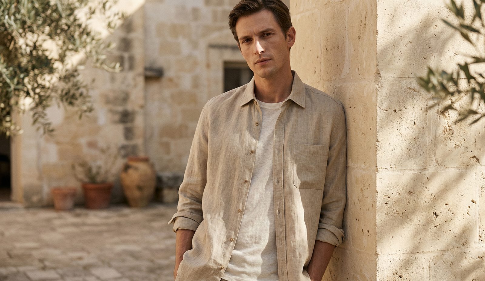 Linen garment in sunlight